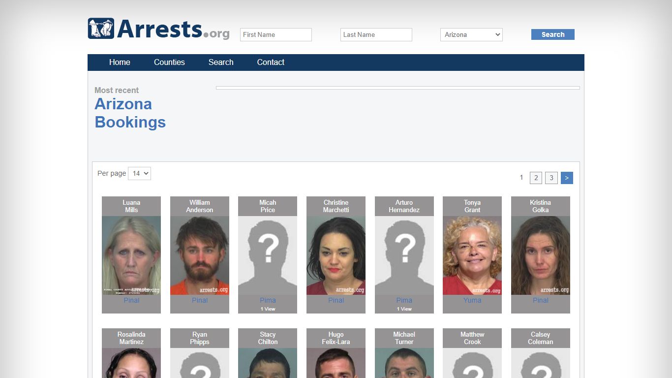 Arizona Arrests and Inmate Search
