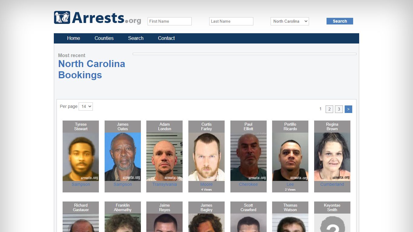 North Carolina Arrests and Inmate Search